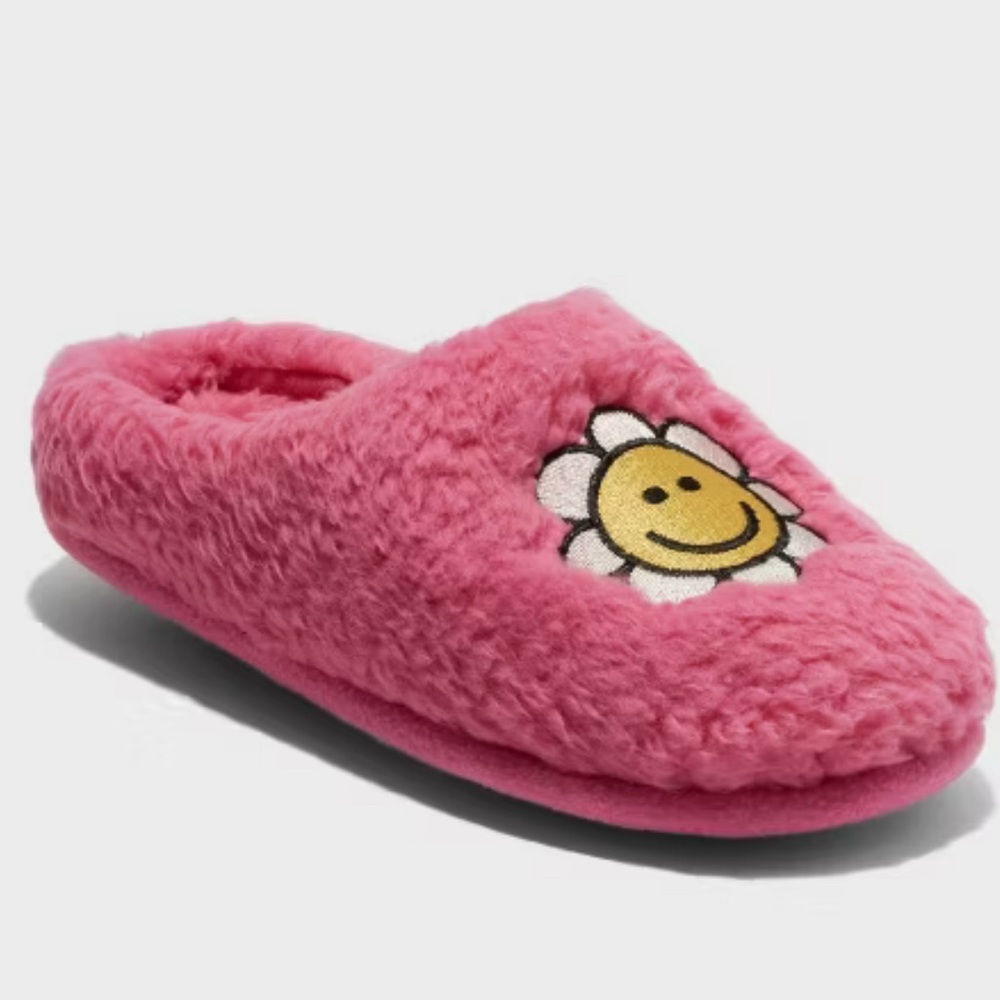 Dluxe by dearfoams Women's Smiley Slide Slippers - Picture 3 of 7